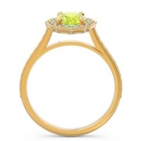 Halo Milgrain Pave Oval Kothari Ring