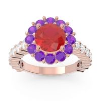 Halo Pave Varida Ring