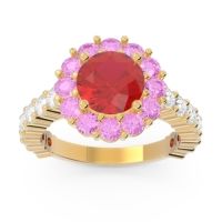 Halo Pave Varida Ring