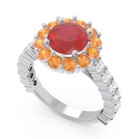 Halo Pave Varida Ring