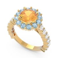 Halo Pave Varida Ring