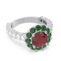 Halo Pave Varida Ring