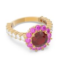 Halo Pave Varida Ring