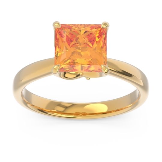 Solitaire Princess Cut Lina Ring