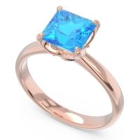 Solitaire Princess Cut Lina Ring
