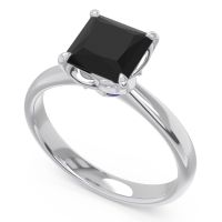 Solitaire Princess Cut Lina Ring