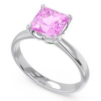 Solitaire Princess Cut Lina Ring