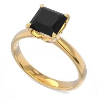 Solitaire Princess Cut Lina Ring