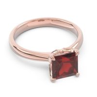 Solitaire Princess Cut Lina Ring