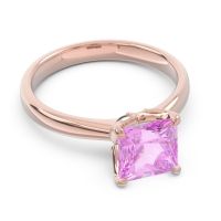 Solitaire Princess Cut Lina Ring