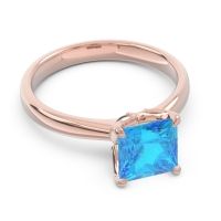 Solitaire Princess Cut Lina Ring