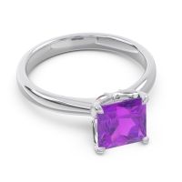 Solitaire Princess Cut Lina Ring