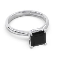 Solitaire Princess Cut Lina Ring