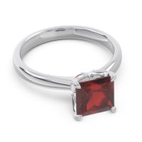 Solitaire Princess Cut Lina Ring