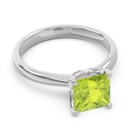 Solitaire Princess Cut Lina Ring