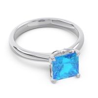 Solitaire Princess Cut Lina Ring
