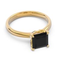 Solitaire Princess Cut Lina Ring