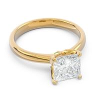 Solitaire Princess Cut Lina Ring