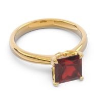 Solitaire Princess Cut Lina Ring