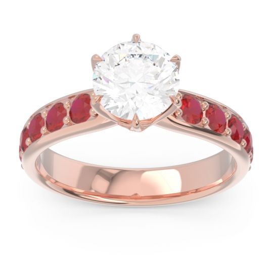 Six Prong Pave Hara Ring