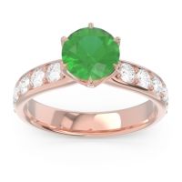 Six Prong Pave Hara Ring