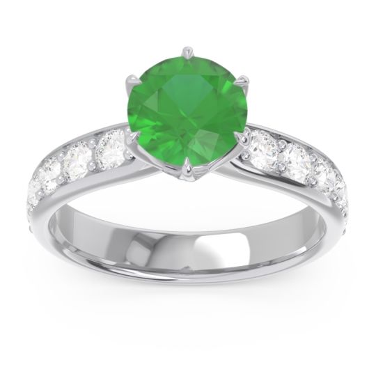 Six Prong Pave Hara Ring