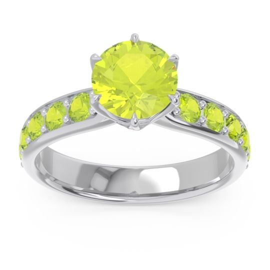 Six Prong Pave Hara Ring