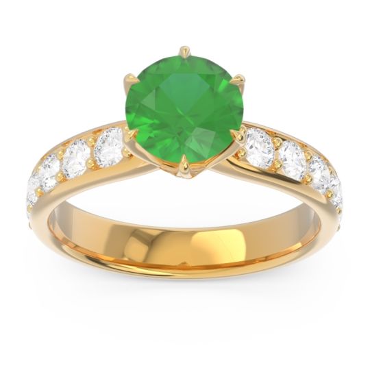 Six Prong Pave Hara Ring