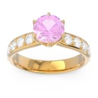 Six Prong Pave Hara Ring