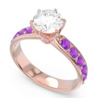 Six Prong Pave Hara Ring