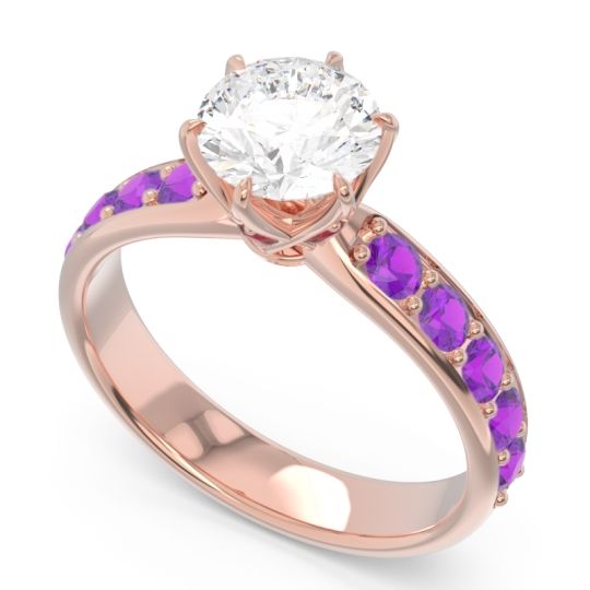 Six Prong Pave Hara Ring