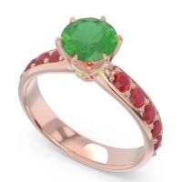 Six Prong Pave Hara Ring