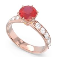 Six Prong Pave Hara Ring