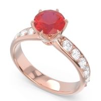 Six Prong Pave Hara Ring