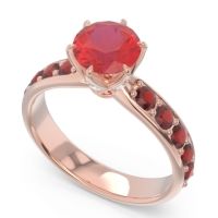 Six Prong Pave Hara Ring