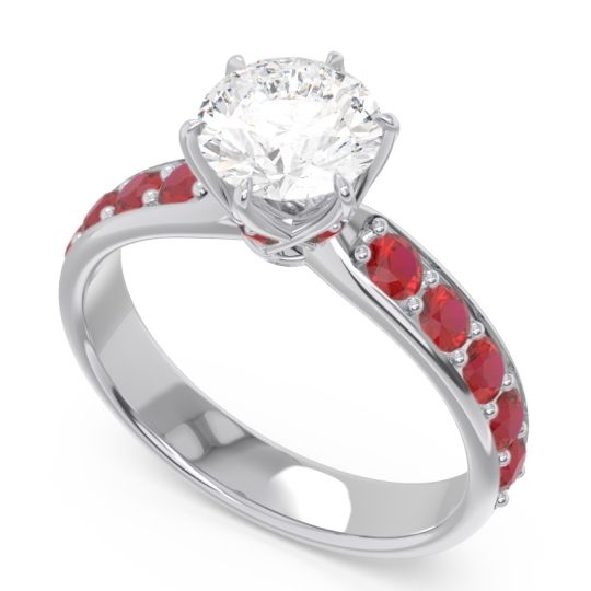 Six Prong Pave Hara Ring