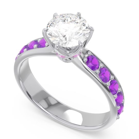 Six Prong Pave Hara Ring