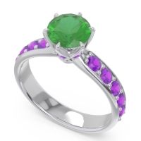 Six Prong Pave Hara Ring