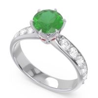 Six Prong Pave Hara Ring