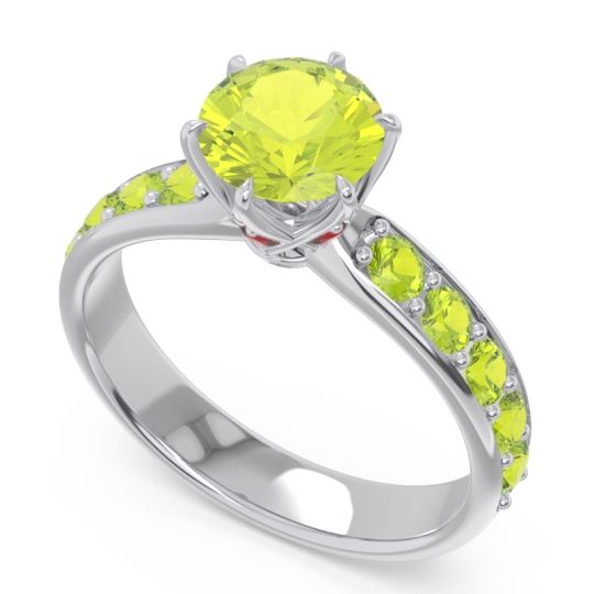 Six Prong Pave Hara Ring