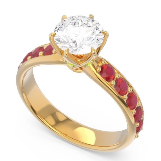 Six Prong Pave Hara Ring