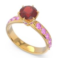 Six Prong Pave Hara Ring