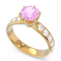 Six Prong Pave Hara Ring