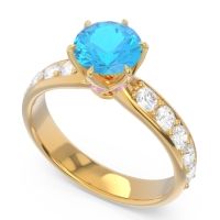 Six Prong Pave Hara Ring