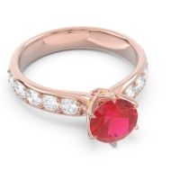 Six Prong Pave Hara Ring