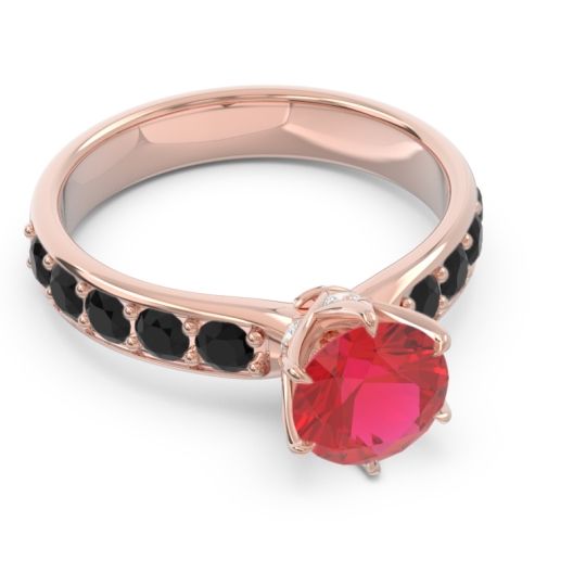 Six Prong Pave Hara Ring