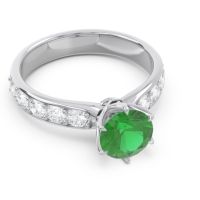 Six Prong Pave Hara Ring