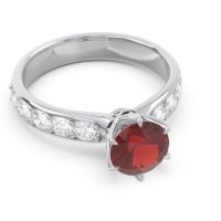 Six Prong Pave Hara Ring