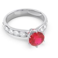 Six Prong Pave Hara Ring