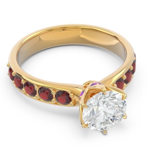 Six Prong Pave Hara Ring